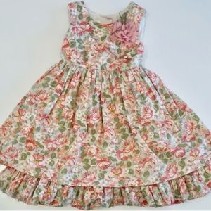 Kids floral dress size 5 - used